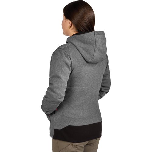 Milwaukee F200G-21XL Chandail &agrave; capuchon chauffant M12 avec pile, Femmes, T-Grand, Gris, Poly-coton