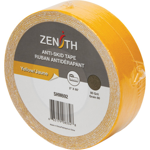 Zenith Safety Products SHM692 Anti-Skid Tape, 2" x 60', Yellow
