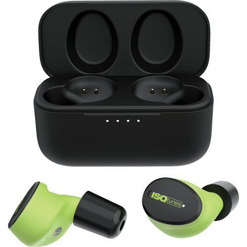 ISOtunes IT-15 Safety Green Free Aware Wireless Bluetooth Earbuds
