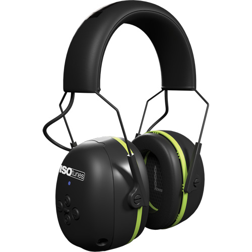 ISOtunes IT-46 &eacute;couteurs Bluetooth Air Defender noir & vert, Style Bandeau, 24 dB