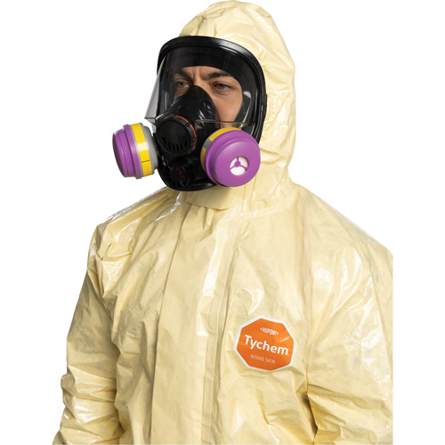 Dupont Personal Protection FS127TLTXL000600 Tychem&reg; 6000 SFR Coverall, Size X-Large, Khaki
