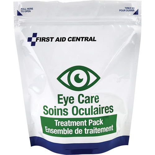 First Aid Central ERKTP-EC 10 articles pour les soins oculaires pour la trousse d'intervention d'urgence de premiers soins