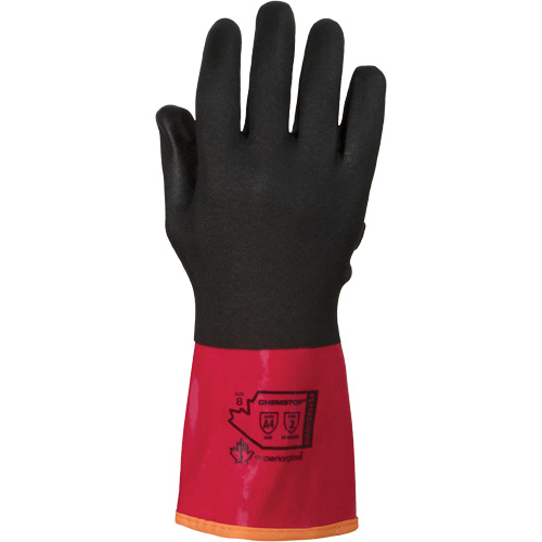 Superior Glove Works Ltd. S15KGVNVIB-12 ParaActiv SCXTAPVC Cold-Rated Cut-Resistant Gloves, Size 12, 12" L, PVC, Polyester Inner Lining