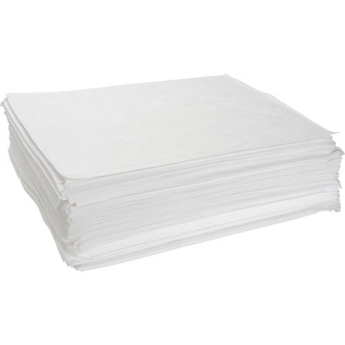 Zenith Safety Products SHN390 Meltblown Sorbent Pads, Oil Only, 15" x 19", 14 gal. Absorbancy