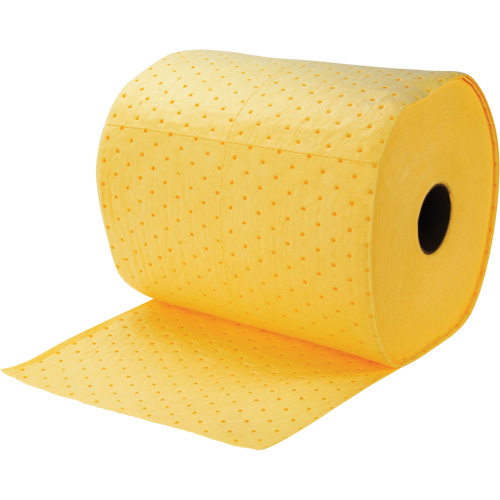 Produits de sécurité Zenith SHN413 Rouleaux absorbants li&eacute;es, Lourd, 150' lo x 15" la, Absorption 10 gal.