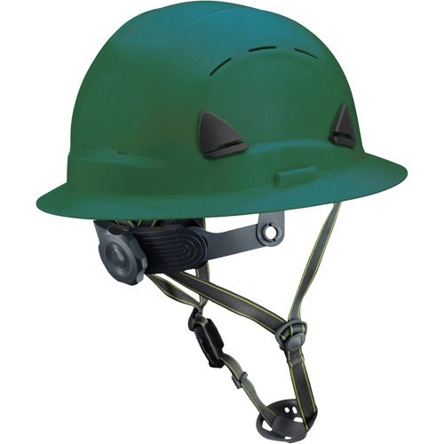 PIP Global Safety CSH13004 Casque Fibre Metal de style escalade avec bordure compl&egrave;te, R&eacute;pond aux normes CSA type 2, Suspension Rochet, Ventil&eacute;