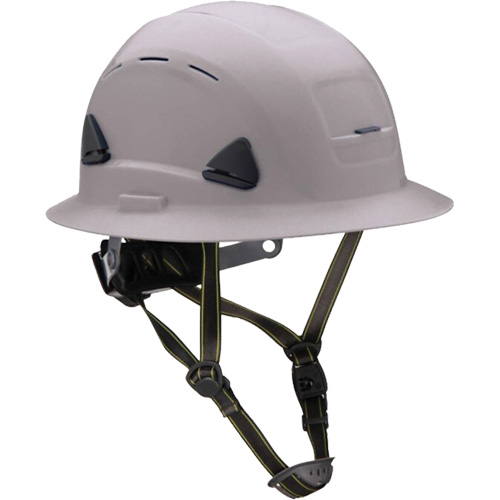 PIP Global Safety CSH13009 Fibre Metal Climbing Style Helmet with Full Brim, Meets CSA Type 2, Ratchet Suspension, Vented