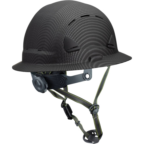 PIP Global Safety CSH13080 Fibre Metal Climbing Style Helmet with Full Brim, Meets CSA Type 2, Ratchet Suspension, Vented