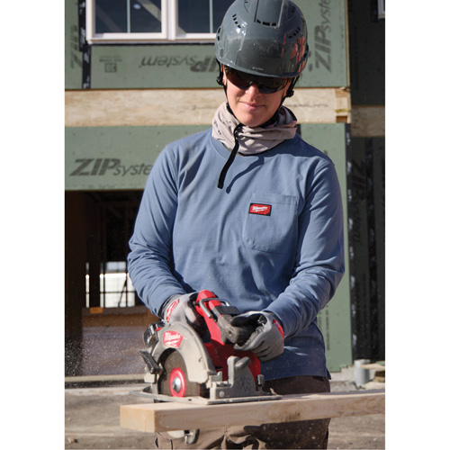 Milwaukee F551B-L T-shirt &agrave; manches longues avec poches GRIDIRON, Femmes, Grand, Noir