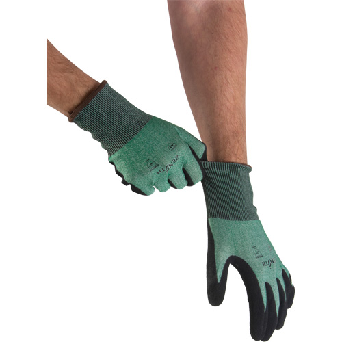 Zenith Safety Products SHO162 Lightweight High-Dexterity Cut-Resistant Gloves, Size 10, 21 Gauge, Foam Nitrile Coated, Stainless Steel/HPPE Shell, ASTM ANSI Level A3