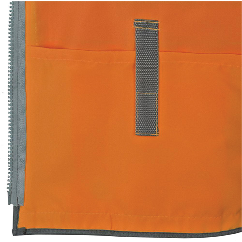 Pioneer V1010250-S Pioneer Mesh Back Zip Front Surveyor Safety Vest, High Visibility Orange, Small, Polyester