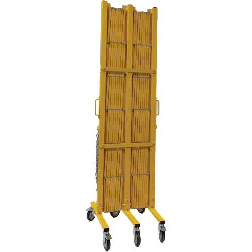 Produits de sécurité Zenith SHO321 Barri&egrave;re extensible, 84" h x 20' lo, Jaune