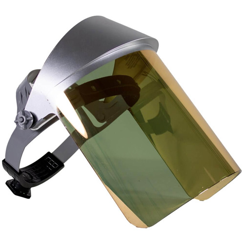 Oberon 125AFR Heat Reflective Face Shield, Polycarbonate, Ratchet Suspension