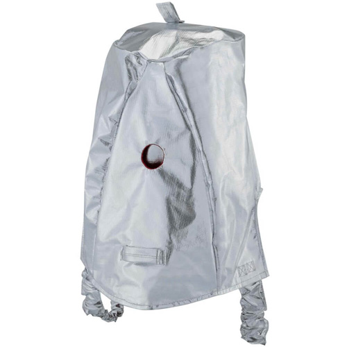 Oberon HR-PB-5AFR Cagoule r&eacute;fl&eacute;chissant la chaleur avec fen&ecirc;tre transparente dor&eacute;e
