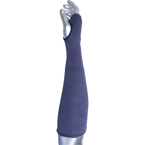 PIP Global Safety ASP-24T Manchette ASP &agrave; 2 plis avec trou pour pouce ECO Series Kut Gard, Aramide, 24", ASTM ANSI niveau A3, Mauve