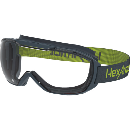 Hexarmor 12-12001-02 MX500 Safety Goggles, Clear Lens, Anti-Fog/Anti-Scratch, Indirect Vent