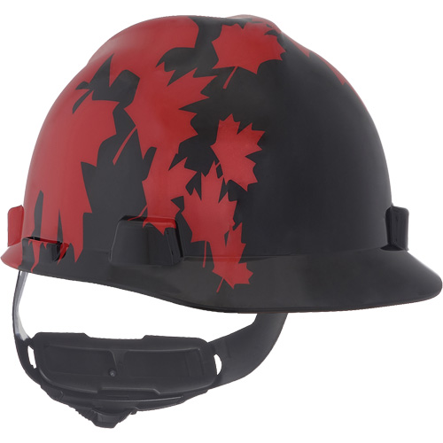 MSA 10082233 Casque sp&eacute;cialis&eacute; V-Gard, Suspension Rochet, Noir/Rouge