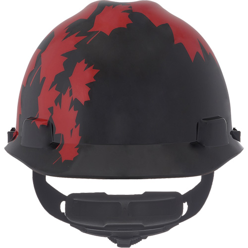 MSA 10082233 Casque sp&eacute;cialis&eacute; V-Gard, Suspension Rochet, Noir/Rouge