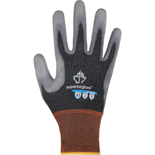 Superior Glove Works Ltd. S21TAXRPU-6 Dexterity Pro S21TAXRPU Cut Protection Gloves, Size 6, 21 Gauge, Polyurethane Coated, Nylon/TenActiv Shell, ASTM ANSI Level A5