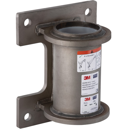 3M 8000102 DBI-SALA&reg; Confined Space Wall Mount Base, Stainless Steel