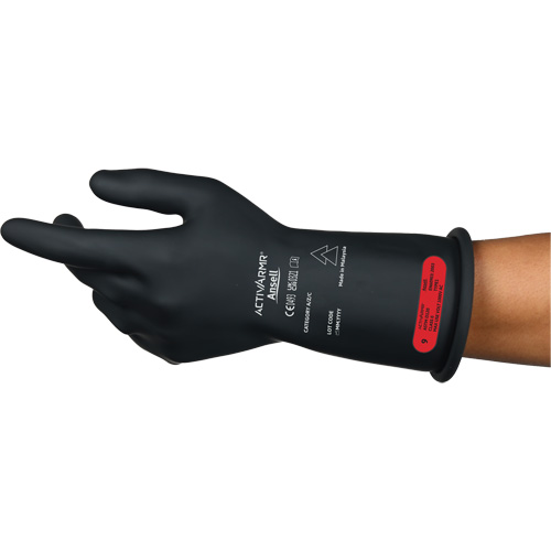 Ansell RIG011BUL080 ActivArmr&reg; RIG R011BUL Ultra-Lightweight Electrical Insulated Gloves, ASTM Class 0, Size 8, 11" L