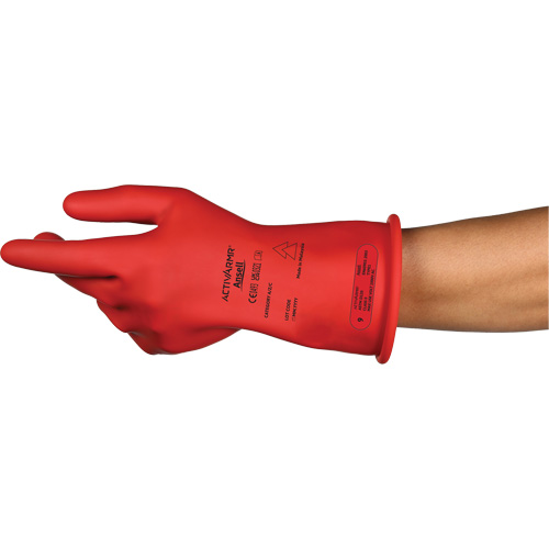 Ansell RIG011RUL100 ActivArmr&reg; RIG R011RUL Ultra-Lightweight Electrical Insulated Gloves, ASTM Class 0, Size 10, 11" L
