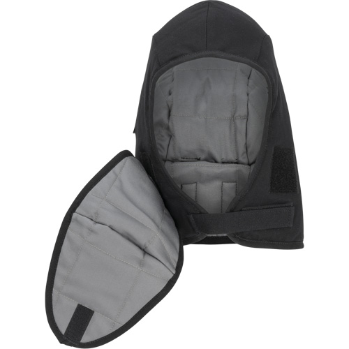Pioneer 766A/V4511170-O/S Pioneer 766A Flame-Resistant Quilted Hard Hat Liner with Detachable Mouthpiece, Black/Grey, Cotton/FR-Tech&reg;/Modacrylic/Nylon