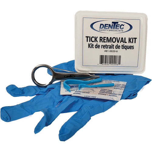 Dentec 81-0020-6 Trousse d'&eacute;limination des tiques, Boîte en plastique