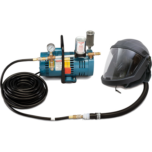 Walter Surface Technologies 9252-01 1-Worker DEFENDER Supplied Air Shield & Helmet System