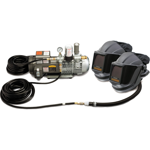 Walter Surface Technologies 9255-02 2-Worker MAXSHIELD&reg; Supplied Air Shield & Flip-Front Welding System