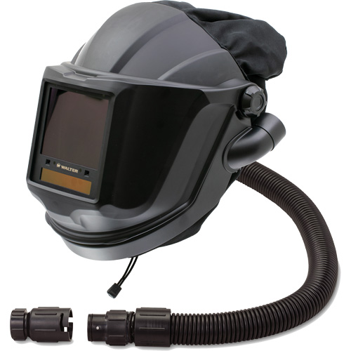 Walter Surface Technologies 9905-CVW MAXSHIELD&reg; Supplied Air Respirator Shield & Flip-Front Welding with ADF Lens & Control Valve, Universal, Facepiece