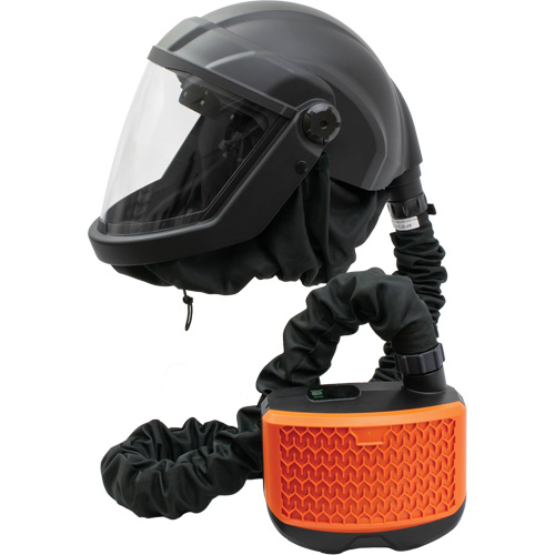 Walter Technologies Pour Surface AP1K-D-HH Respirateur &agrave; adduction d'air purifi&eacute; avec visi&egrave;re et ensemble de ventilation PEAKAIR DEFENDER, Respirateur &agrave; masque, Pile Lithium-ion