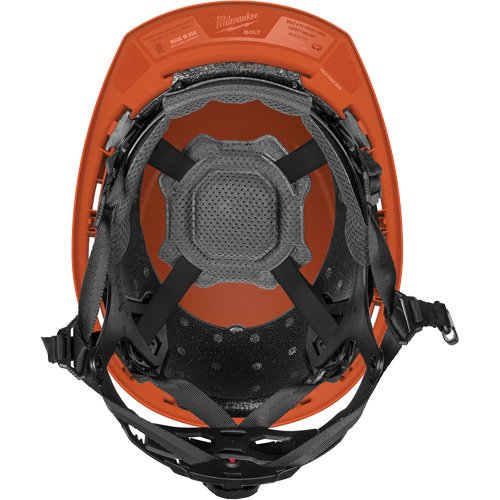 Milwaukee 48-73-1533 Casque de s&eacute;curit&eacute; &agrave; bordure avant BOLT, R&eacute;pond aux normes CSA type 2, Suspension Rochet, Non ventil&eacute;
