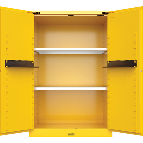 Justrite U899020 Utili-Guard+ Flammable Safety Cabinet, 90 Gal., 2 Door, 43" W x 65" H x 37" D