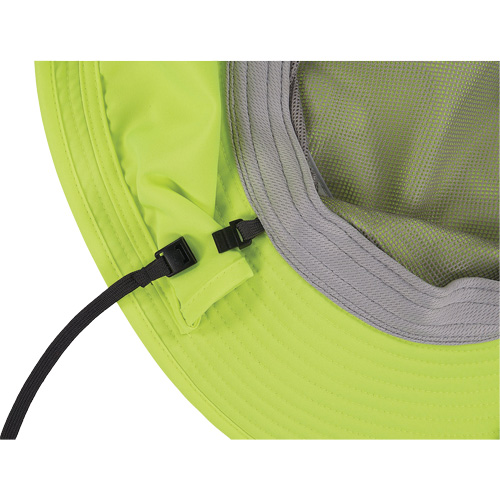 Ergodyne 12710 Chill-Its 8934 Ranger Hat with Neck Shade, Small/Medium, Hi-Vis Lime