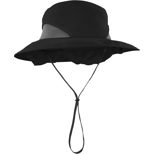 Ergodyne 12725 Chill-Its 8934 Ranger Hat with Neck Shade, Small/Medium, Black
