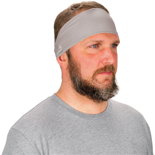 Ergodyne 12709 Chill-Its 6634 Performance Knit Cooling Headband, Grey