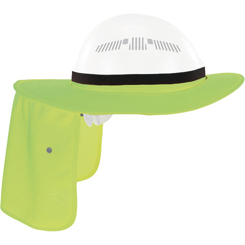 Ergodyne 12721 Visi&egrave;re universelle avec protection de la nuque pour casque de s&eacute;curit&eacute; Chill-Its 6661, Lime haute visibilit&eacute;