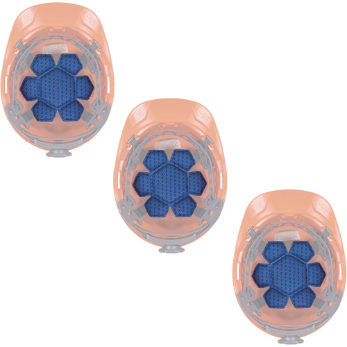 Ergodyne 12448 Coussin sup&eacute;rieur de refroidissement pour casque de s&eacute;curit&eacute; Chill-Its 6612 &agrave; &eacute;vacuation de lhumidit&eacute;