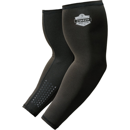 Ergodyne 12388 Chill-Its 6691 Cooling Arm Sleeves with Box Handling Grips, Large, Black