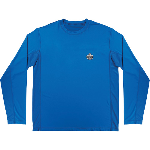Ergodyne 12152 Chemise de refroidissement &agrave; manches longues avec protection solaire et UV Chill-Its 6689, Bleu, Petit