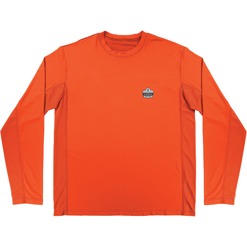 Ergodyne 12177 Chemise de refroidissement &agrave; manches longues avec protection solaire et UV Chill-Its 6689, Orange, Petit