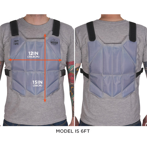 Ergodyne 12222 Chill-Its 6210 Phase Change Cooling Vest, One Size, Blue