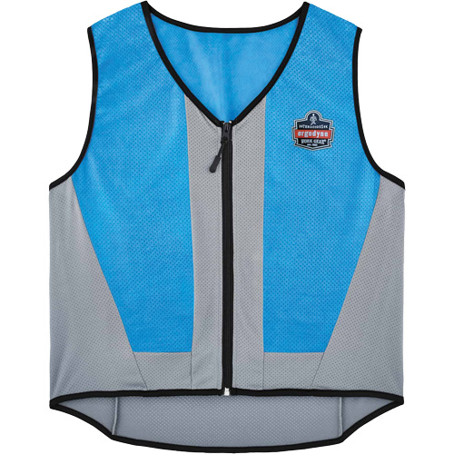 Ergodyne 12698 Veste de refroidissement &eacute;vaporatif Chill-Its 6667 avec fermeture &agrave; glissi&egrave;re, 4T-Grand, Bleu