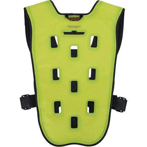 Ergodyne 12737 Chill-Its 6685 Dry Evaporative Cooling Vest with Zipper Closure, Small/Medium, High Visibility Lime-Yellow