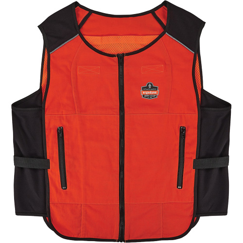 Ergodyne 12119 Chill-Its 6255 Lightweight Phase Change Cooling Vest (Vest Only), 2X-Large/3X-Large, Orange