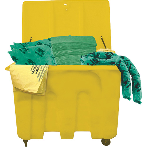 Brady SKH-XLT SPC&reg; HazWik&reg; Chemical Truck Spill Kits, Hazmat, Bin, 160 US gal. Absorbancy