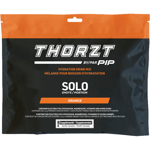 PIP Global Safety SSSFORCA THORZT Sugar-Free Solo Shot Hydration Drink Mix, Single Serve, Orange