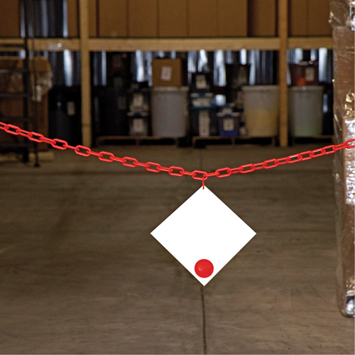 Mr. Chain 50004-100 Chaîne de barri&egrave;re en plastique, Vert, Maillon de 2", 100' de long