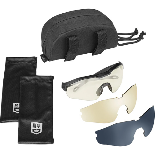 Bollé Safety MY6EST72W MY6 Safety Glasse Eyeshield Kit, Clear/Copper/Smoke Lens, Anti-Fog/Anti-Scratch, ANSI Z87+